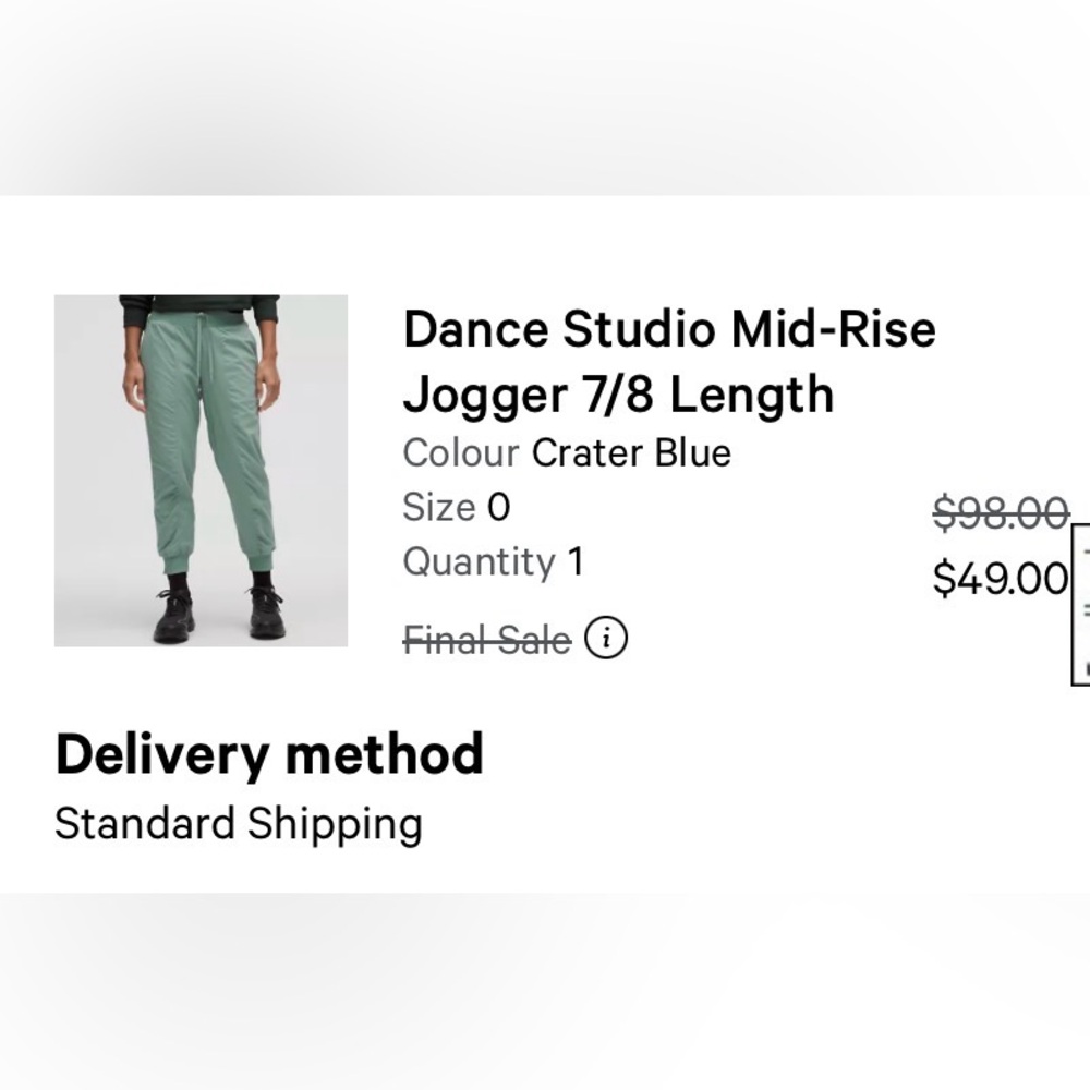 Lululemon dance studio jogger